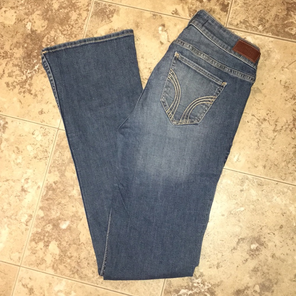 Hollister Ripped Boot Cut Jeans
